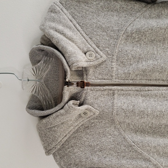 Burton Minx DryRide full zip fleece hooded jacket gray size small - Picture 3 of 13